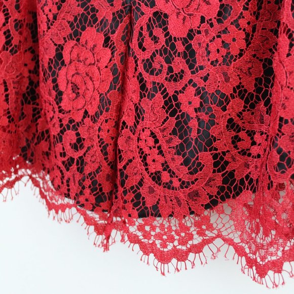 Dolce & Gabanna Floral lace strapless midi dress - Picture 4 of 4